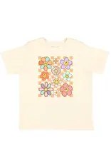 Sweet Wink- Daisy Doodle Check TShirt: Natural