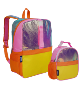 Wildkin Wildkin- Orange Shimmer Pack It All Backpack & lunch Box