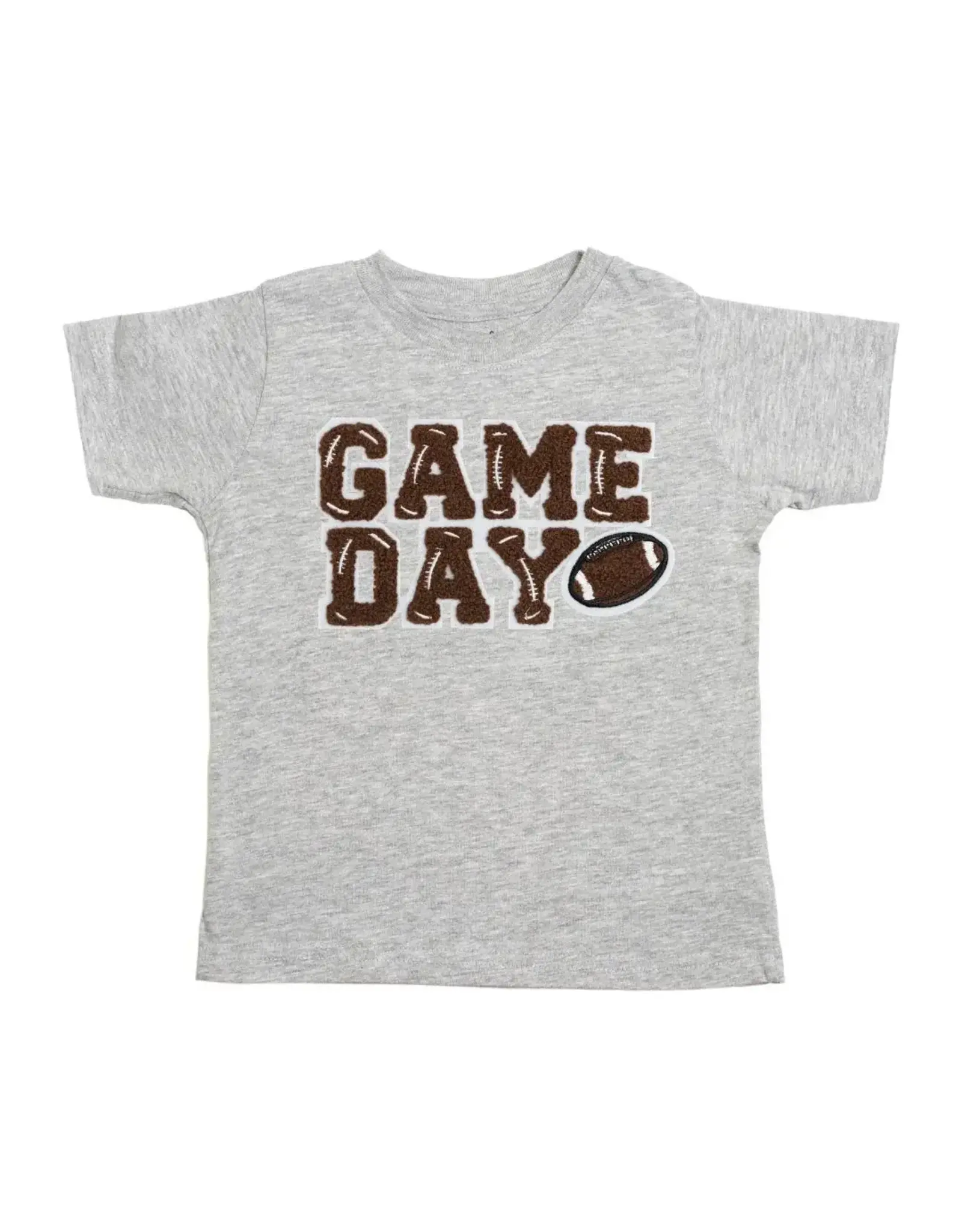 Sweet Wink- GAMEDAY Patch Football Grey TShirt
