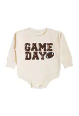 Sweet Wink Sweet Wink- GAMEDAY Patch L/S Natural Romper