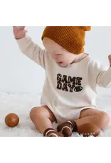 Sweet Wink Sweet Wink- GAMEDAY Patch L/S Natural Romper