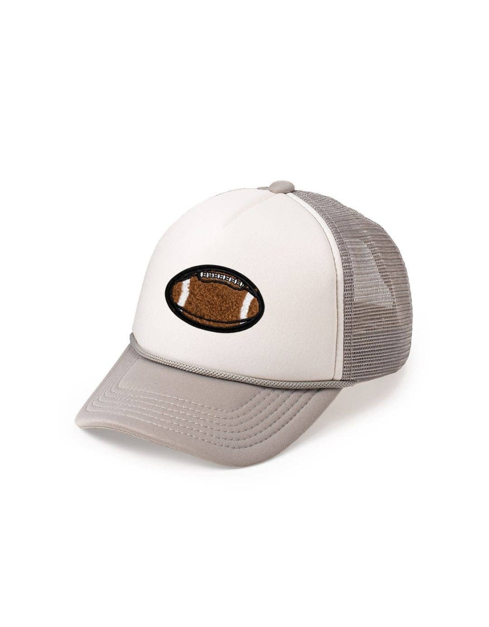 Sweet Wink- Football Patch Hat Grey/White