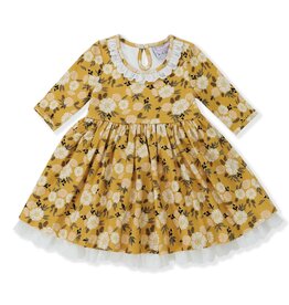 Serendipity Serendipity- Golden Floral Eyelet Dress