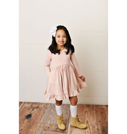 Serendipity Serendipity- Mauve Peter Pan Pocket Dress