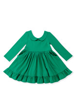 Serendipity Serendipity-  Green Peter Pan Pocket Dress