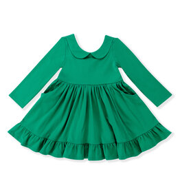 Serendipity Serendipity-  Green Peter Pan Pocket Dress