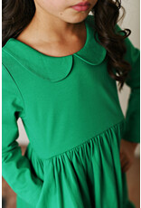 Serendipity Serendipity-  Green Peter Pan Pocket Dress