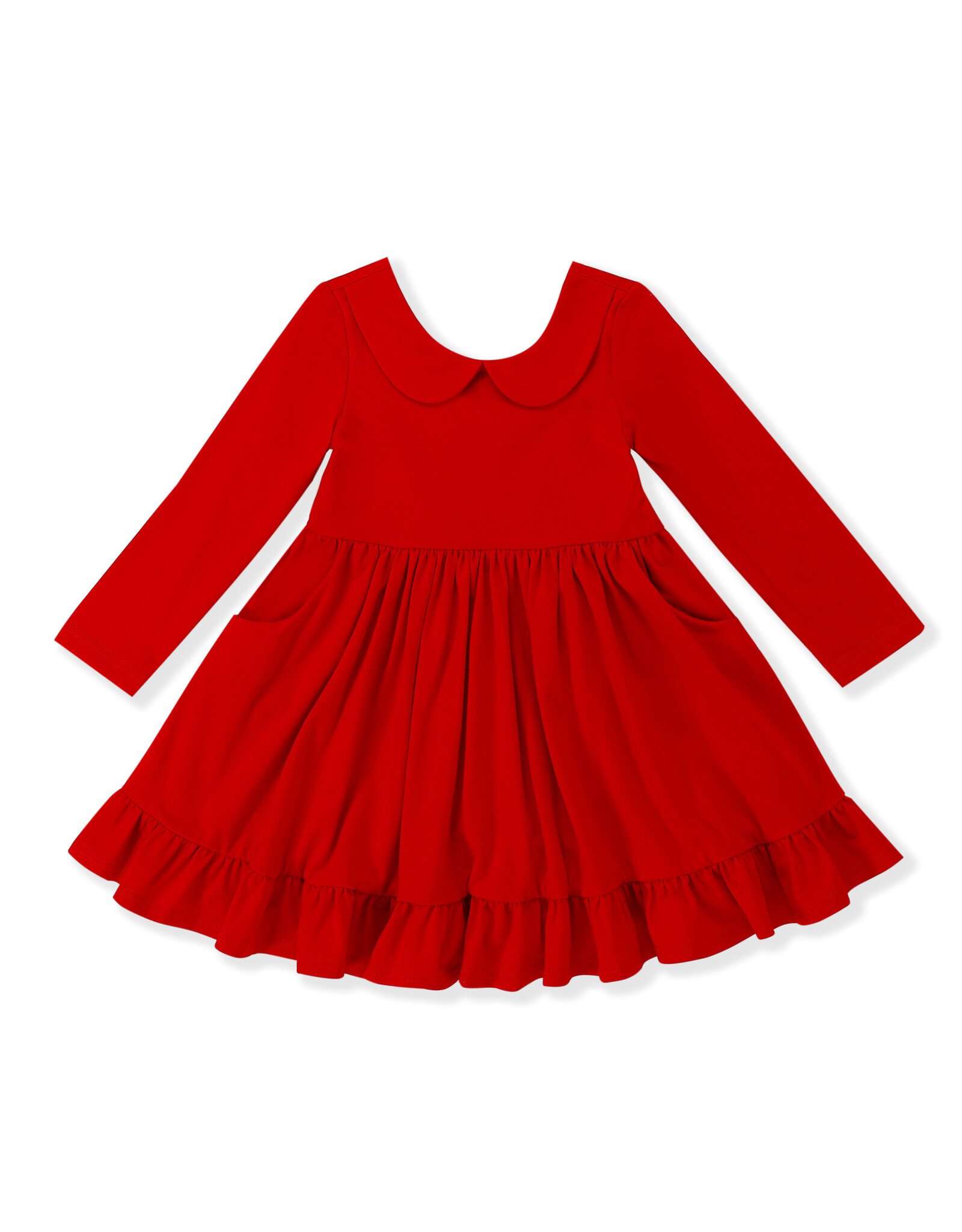 Serendipity Serendipity- Red Peter Pan Pocket Dress