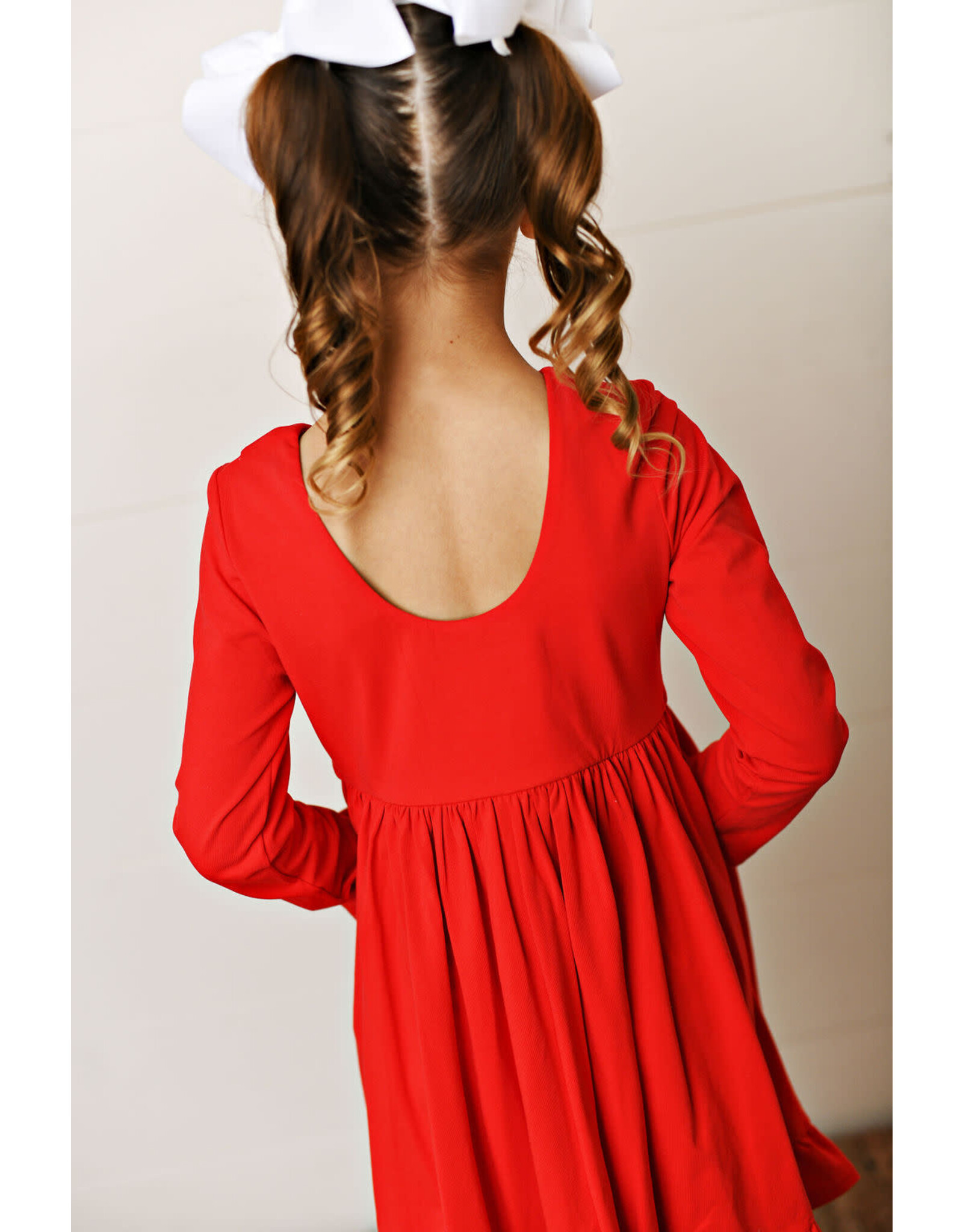 Serendipity Serendipity- Red Peter Pan Pocket Dress