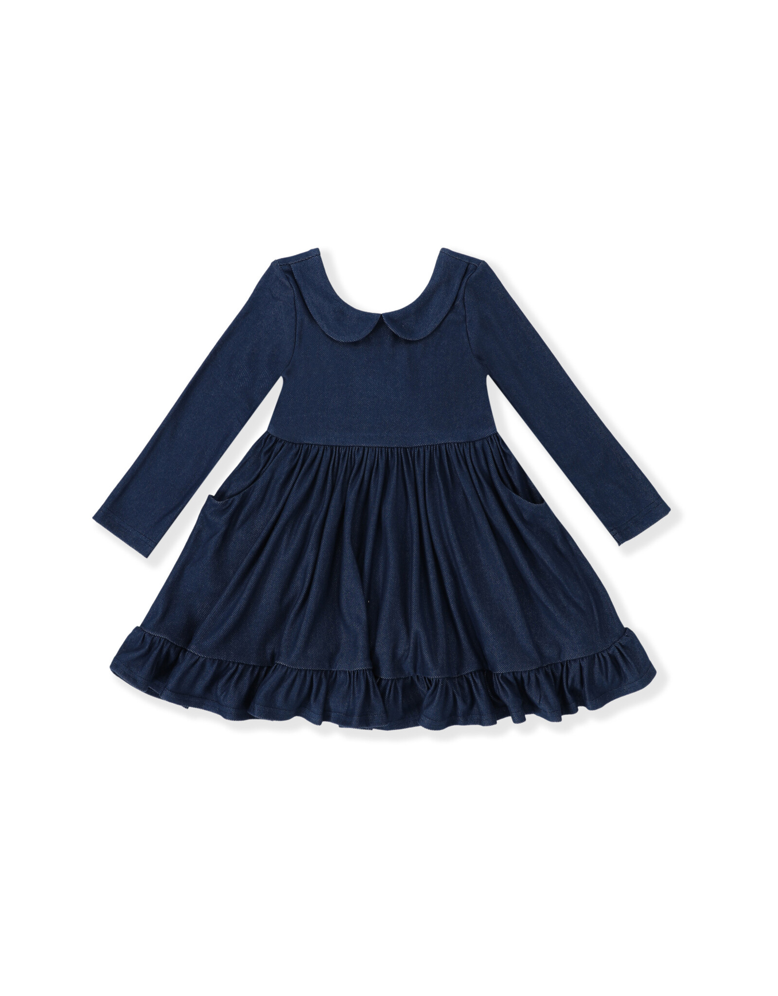 Serendipity Serendipity- Denim Peter Pan Pocket Dress