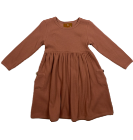 Millie Jay Millie Jay- Salmon Emily Ribbed Dress