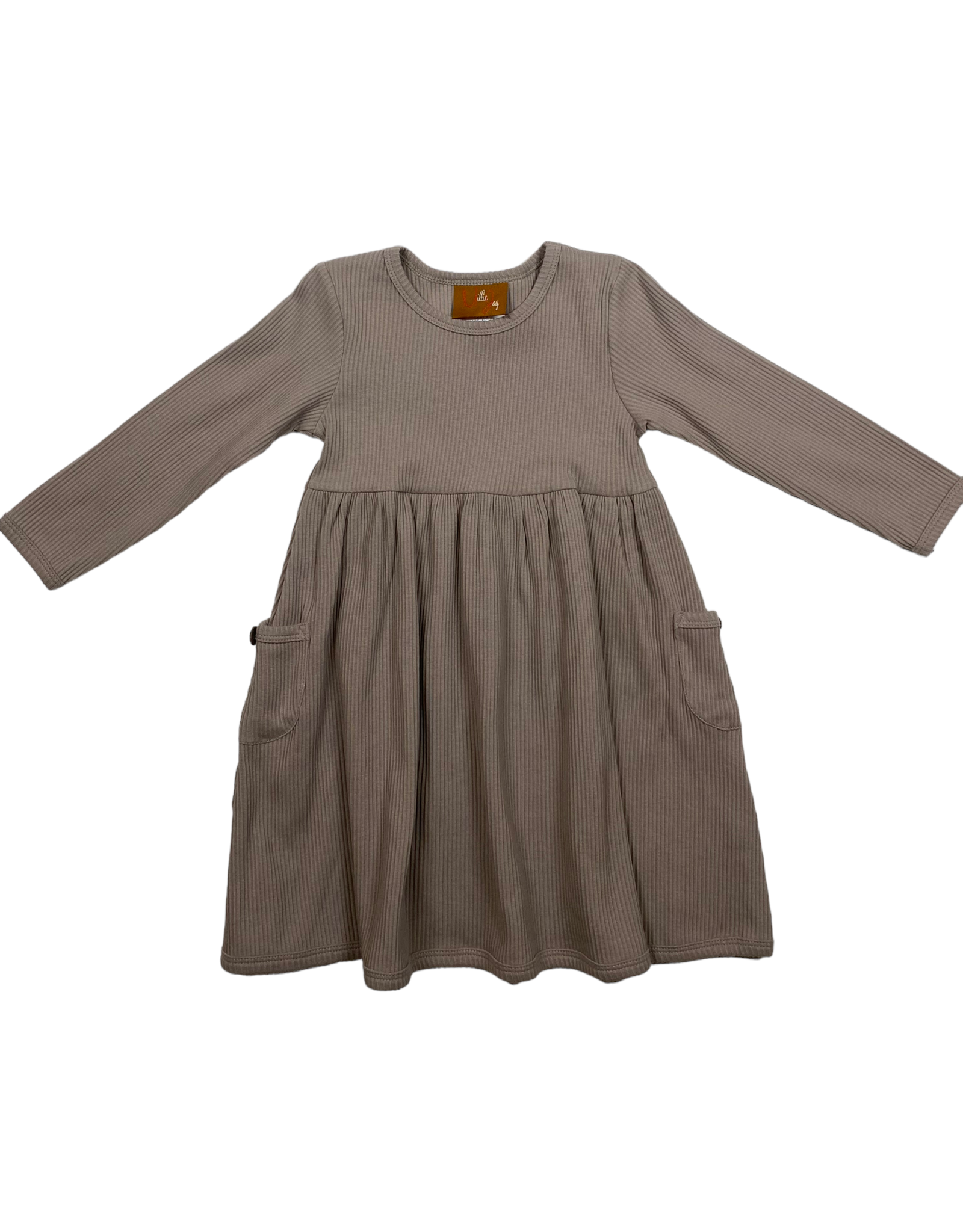 Millie Jay Millie Jay- Mocha Emily Ribbed Dress