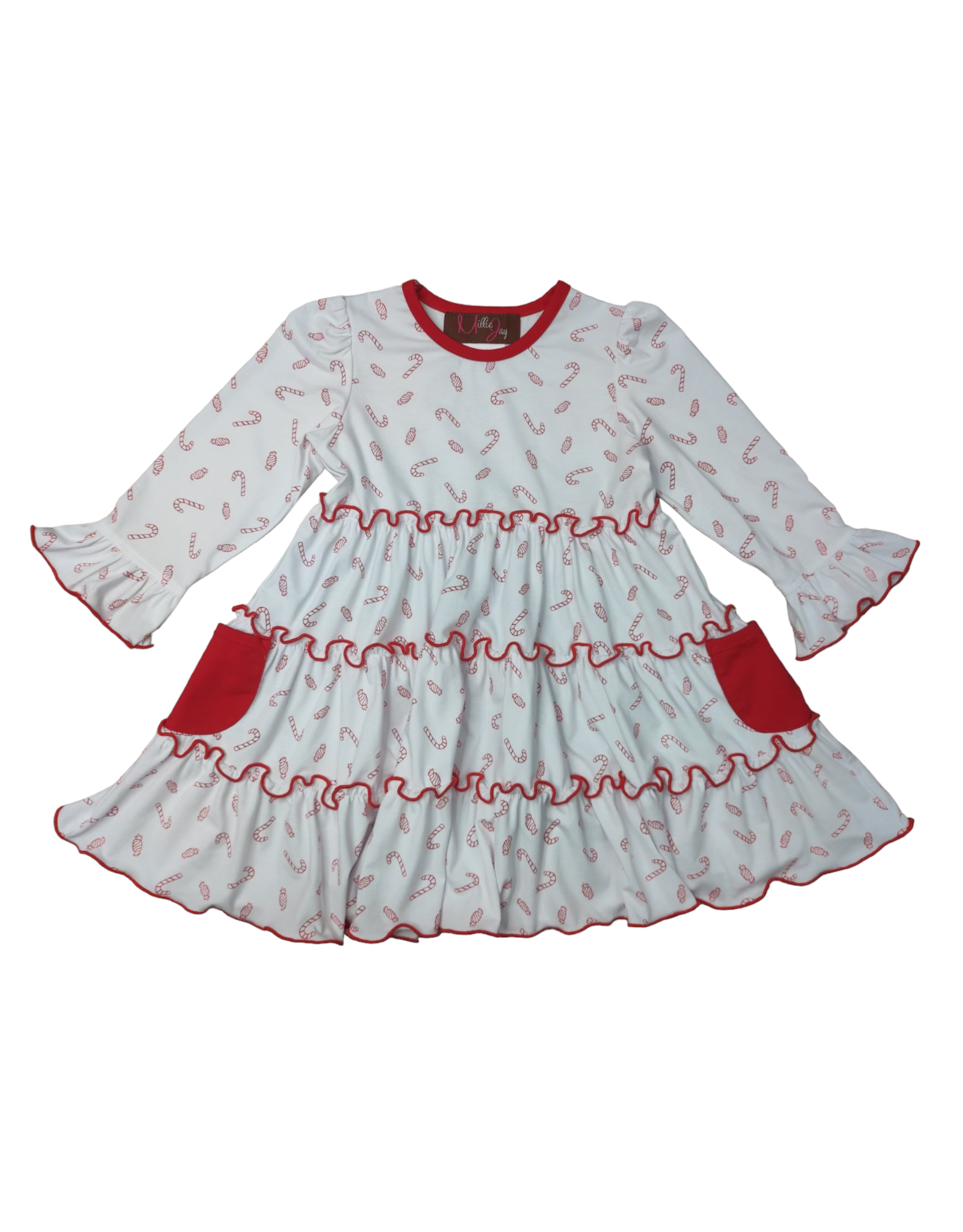 Millie Jay Millie Jay- Peppermint Twist Layered Dress