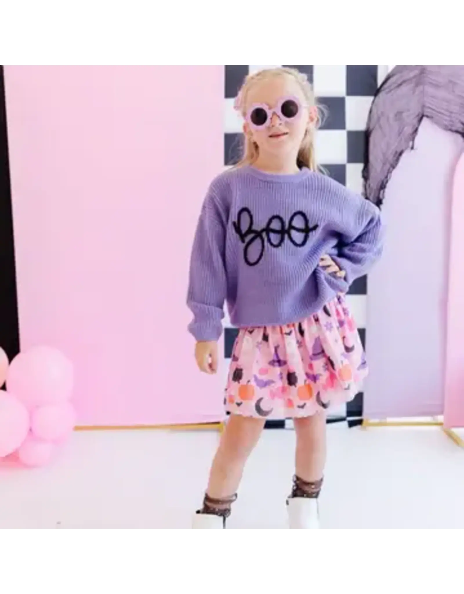 Sweet Wink- Boo Yarn Knit Sweater