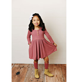 Swoon Baby Swoon Baby- Mulberry Bamboo Pocket Dress