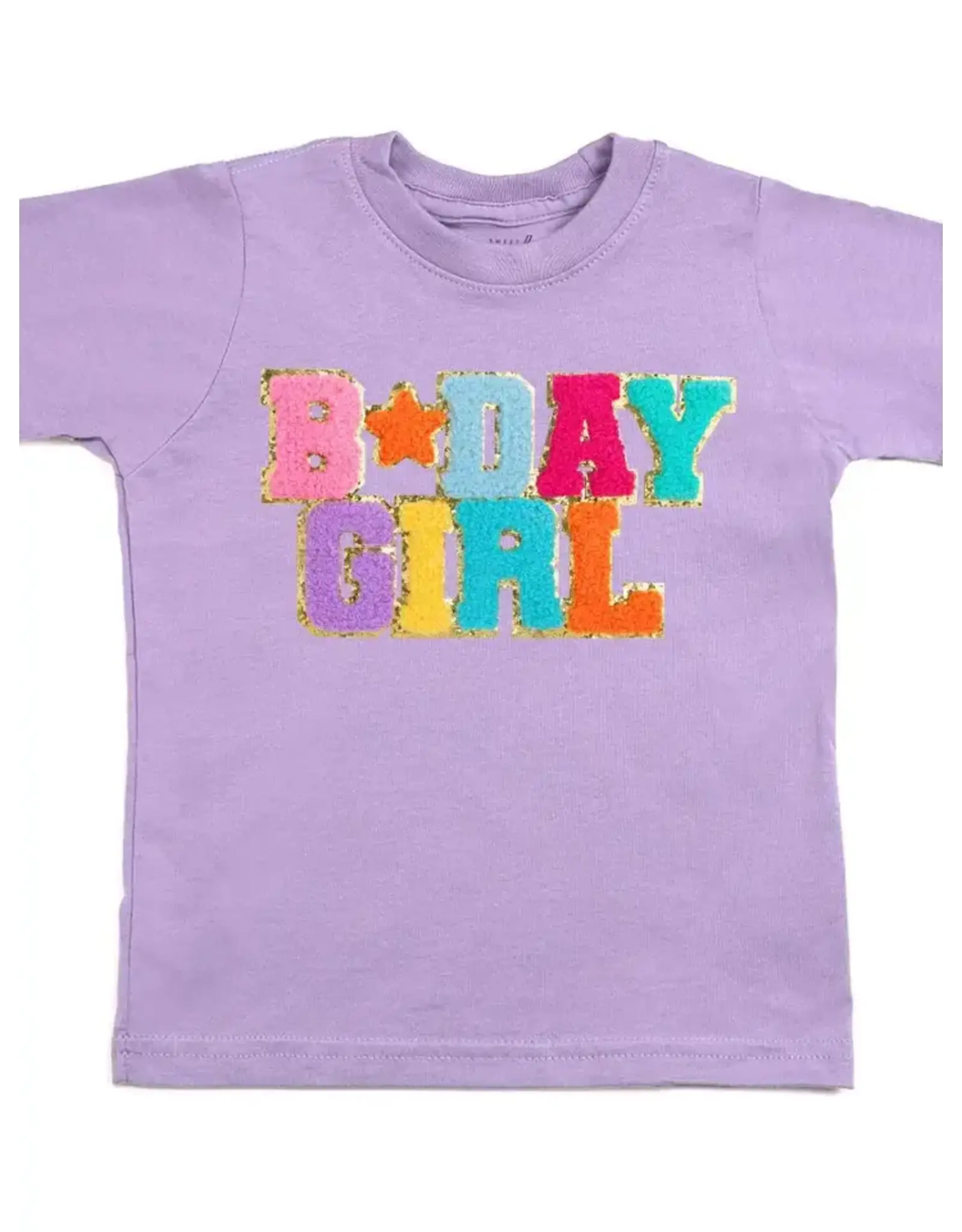 Sweet Wink- BDAY Girl Patch S/S Lavender TShirt