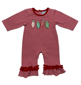 Three Sisters Three Sisters- Christmas Lights Girl Romper