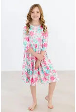 Mila & Rose Mila & Rose- Petal Perfection 3/4 Sleeve Pocket Twirl Dress