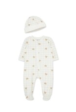 Little Me Little Me- Bears Footie w/ Hat