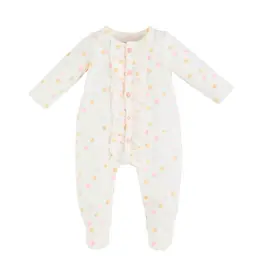 Mudpie Mud Pie- Cream Ruffle Dot Sleeper