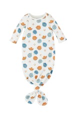 Mudpie Mud Pie- Boy Western Print Gown 0-3M
