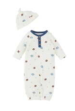 Mudpie Mud Pie- Football Take Me Home Convertible 0-3M Gown
