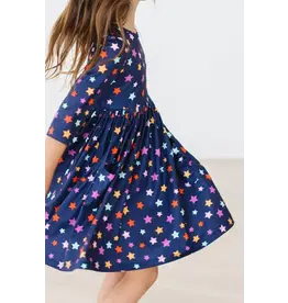 Mila & Rose Mila & Rose- Halloween Stars 3/4 Sleeve Pocket Twirl Dress