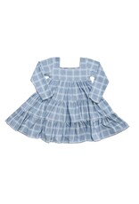 Be Girl Clothing Be Girl- Dusty Blue Garden Twirler Dress