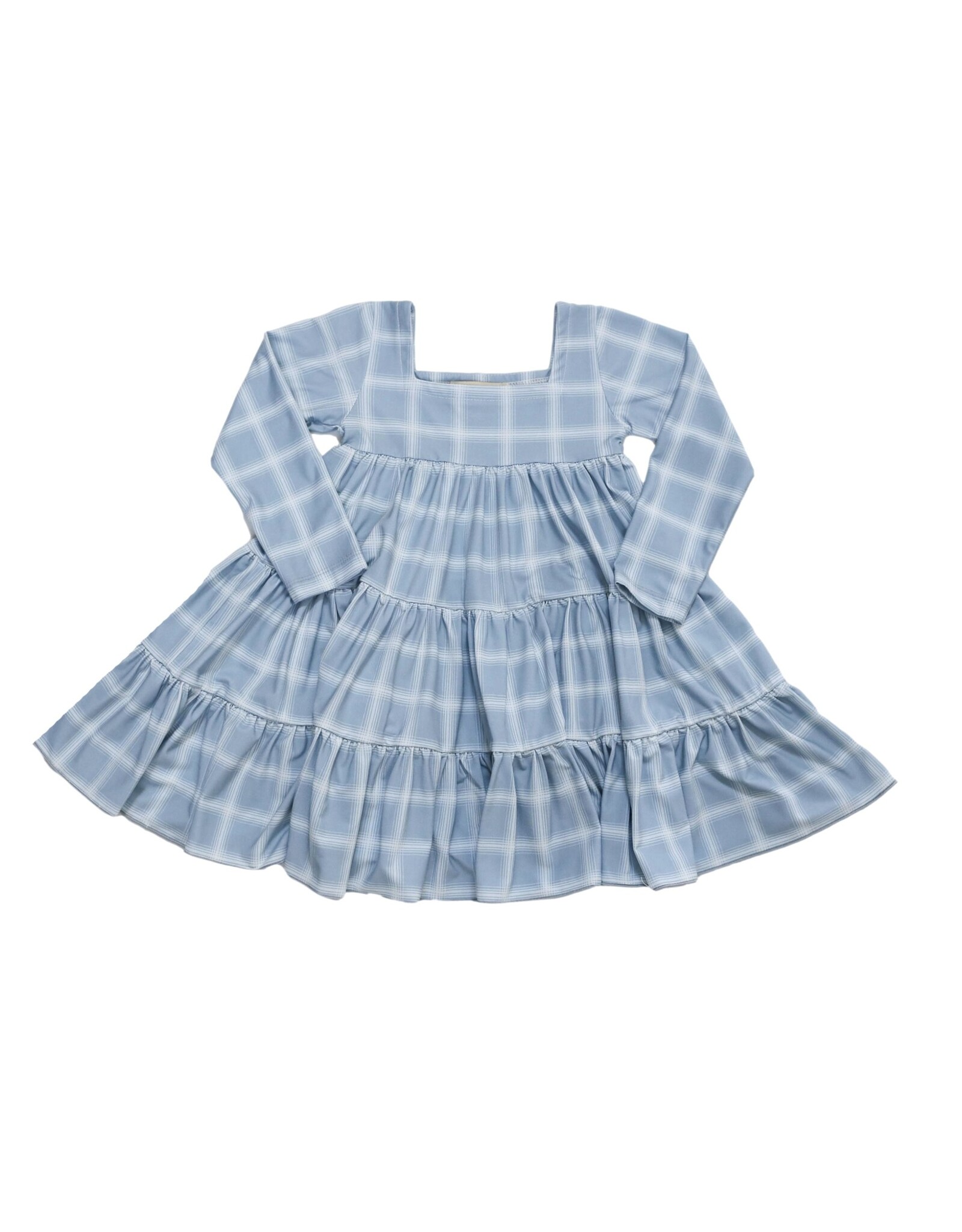 Be Girl Clothing Be Girl- Dusty Blue Garden Twirler Dress