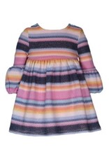 Bonnie  Jean Bonnie Jean-  Multi Stripe Lantern Dress