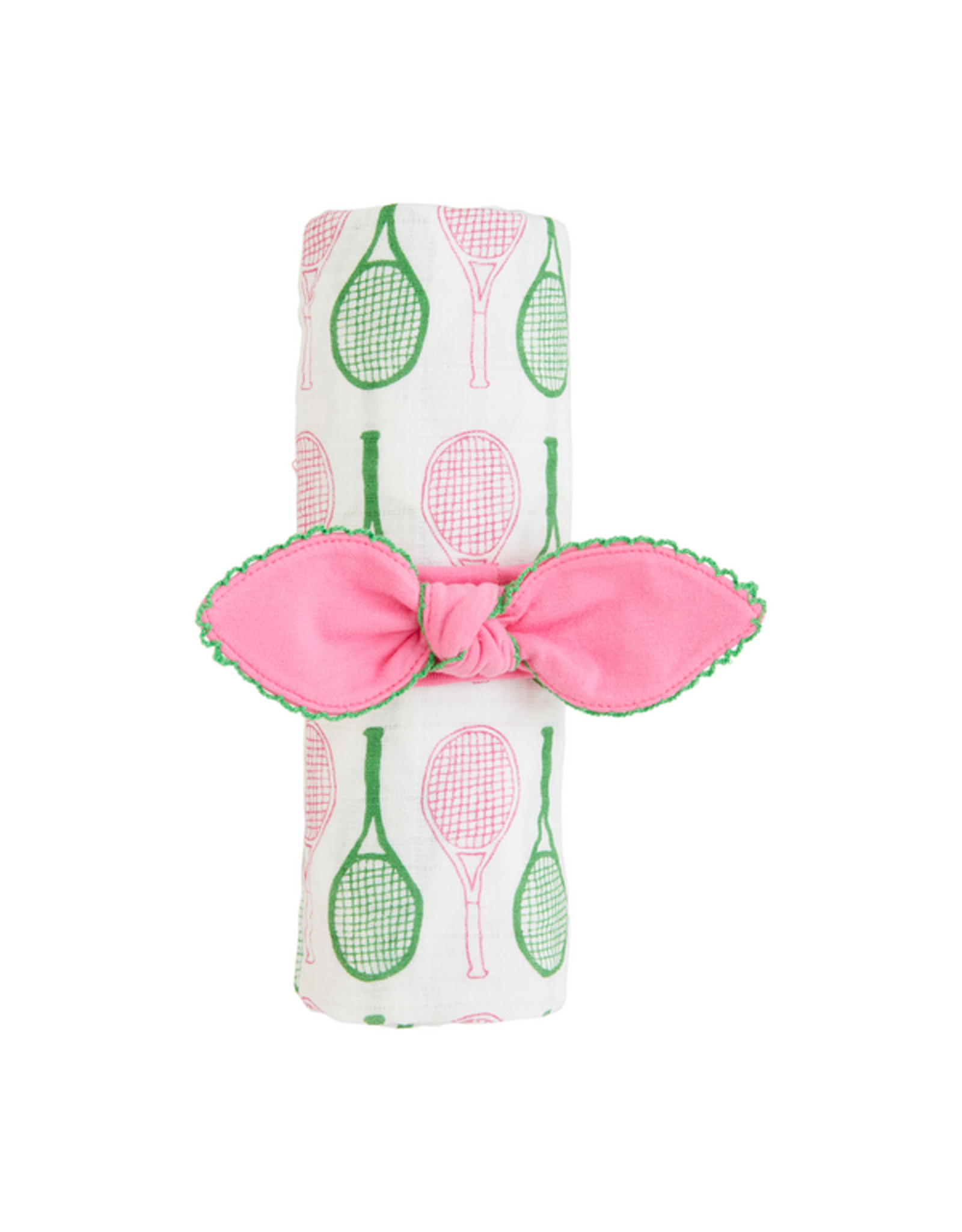 Mudpie Mud Pie- Girl Tennis Swaddle & Headband