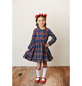 Swoon Baby Swoon Baby- Perfectly Plaid Navy Twirl Dress