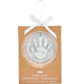 Mudpie Mud Pie- Neutral Baby's First Christmas Handprint Ornament