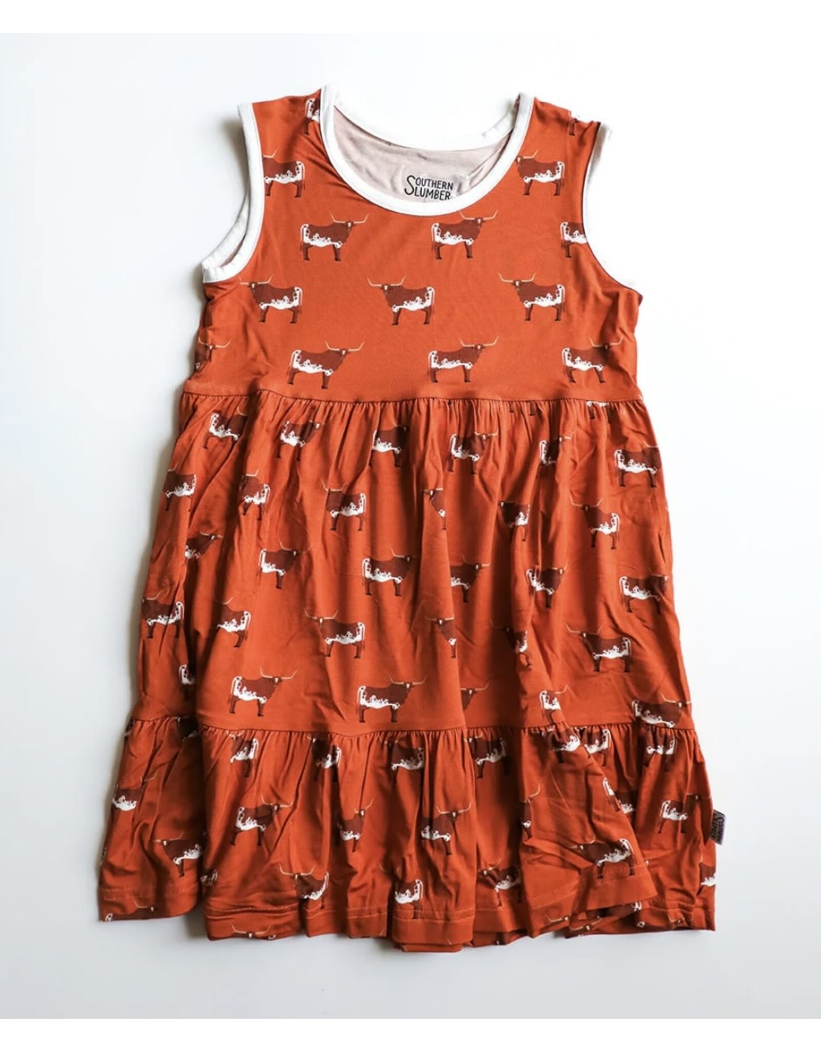 Southern Slumber Southern Slumber- Longhorn Bamboo Tiered Twirl Dress