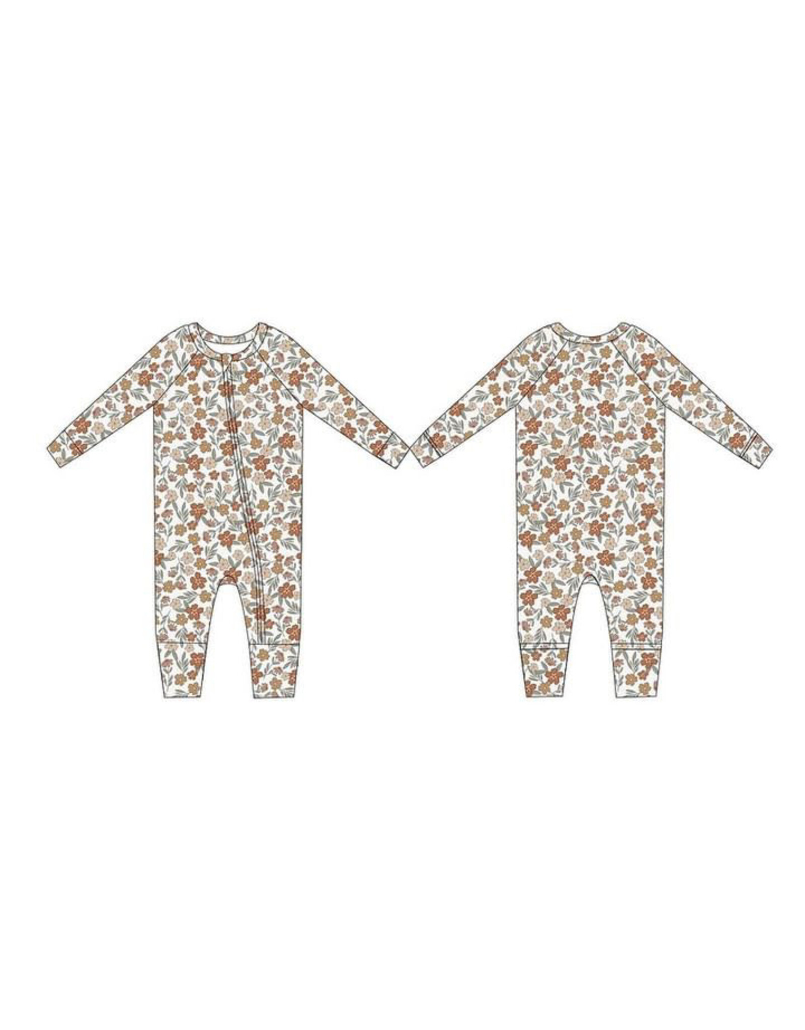 Jensen's Jammies Jensen Jammies- Muted Meadows Zippy