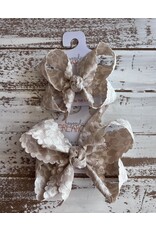 Beyond Creations Beyond Creations- Oatmeal Scalloped Lace Flower Knot Bow