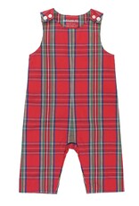 Ruffle Butts Ruffle Butts- Tis the Season Plaid Longall Romper