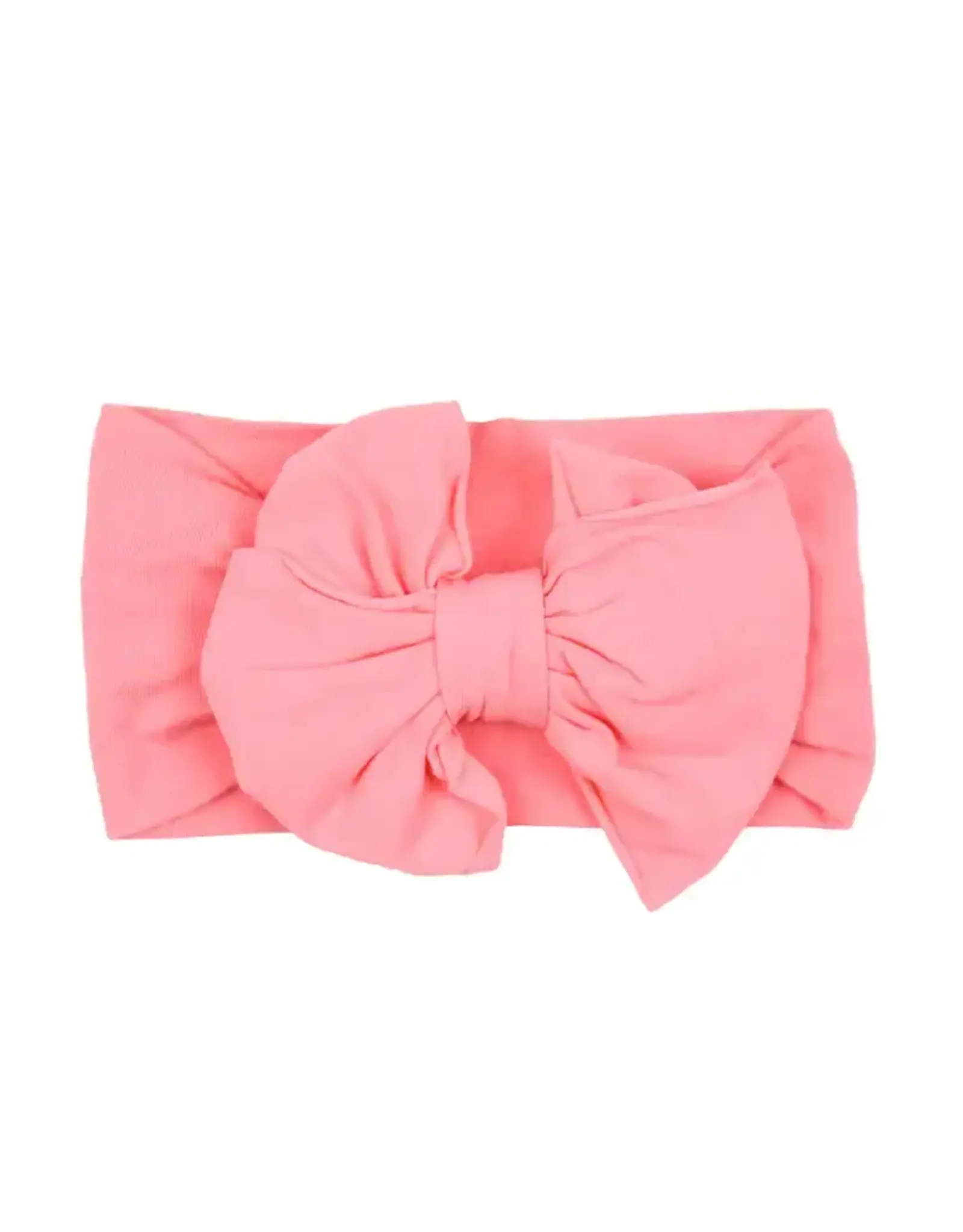 Ruffle Butts Ruffle Butts- Bubblegum Pink Big Bow Headband