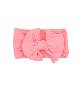 Ruffle Butts Ruffle Butts- Bubblegum Pink Big Bow Headband