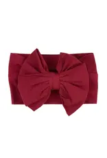 Ruffle Butts Ruffle Butts- Dark Cherry Big Bow Headband