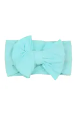 Ruffle Butts Ruffle Butts- Island Blue Big Bow Headband