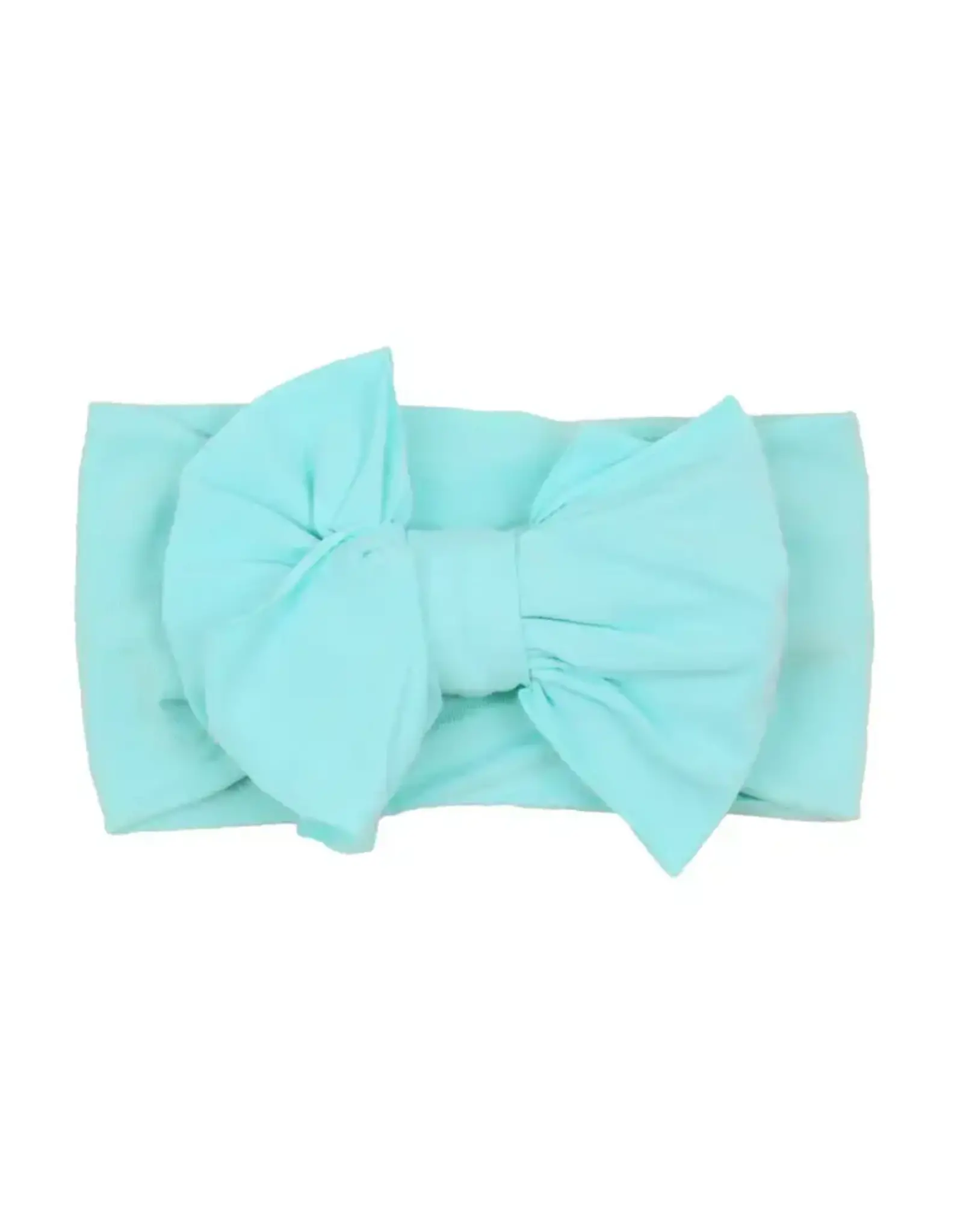 Ruffle Butts Ruffle Butts- Island Blue Big Bow Headband