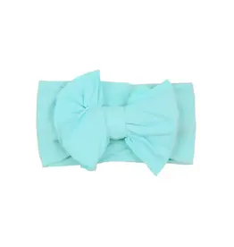 Ruffle Butts Ruffle Butts- Island Blue Big Bow Headband