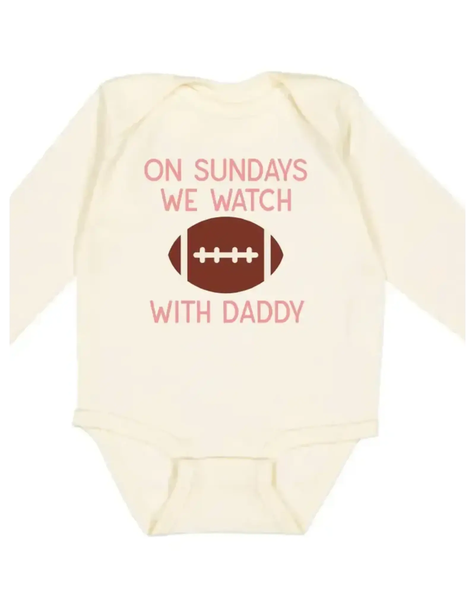 Sweet Wink- Football Sundays w/Daddy Natural Bodysuit
