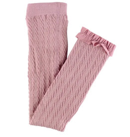 Ruffle Butts Ruffle Butts - Wisteria Mauve Cable Footless Ruffle Tights