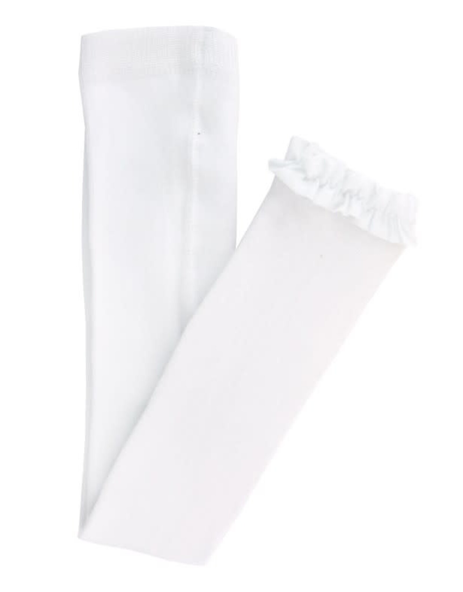 Ruffle Butts Ruffle Butts - White Footless Ruffle Tights