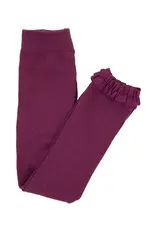 Ruffle Butts Ruffle Butts - Eggplant Footless Ruffle Tights