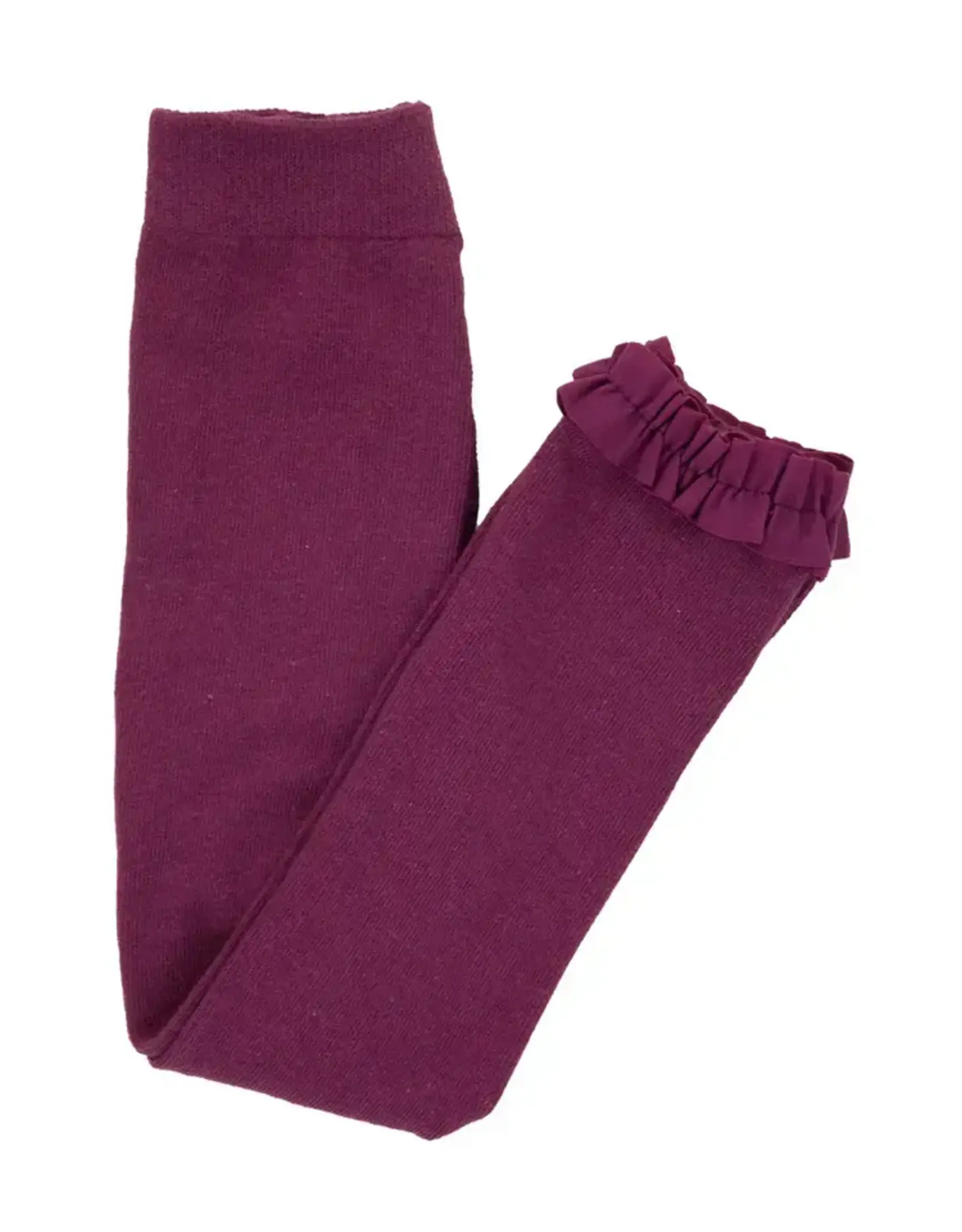 Ruffle Butts Ruffle Butts - Eggplant Footless Ruffle Tights