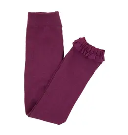 Ruffle Butts Ruffle Butts - Eggplant Footless Ruffle Tights