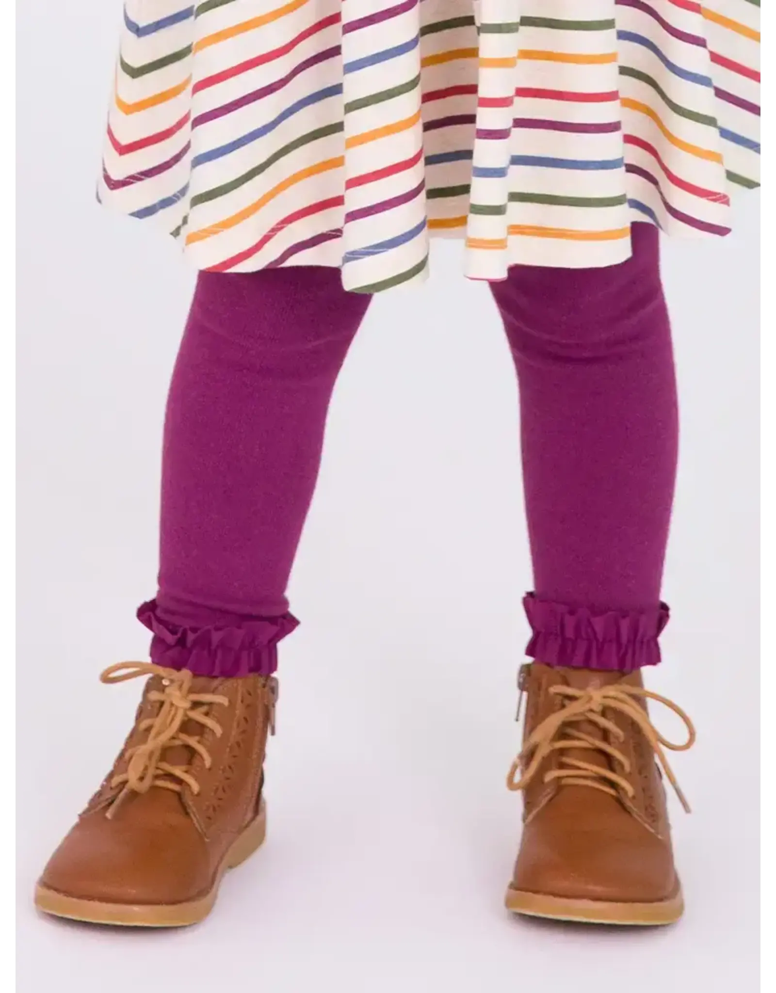 Ruffle Butts Ruffle Butts - Eggplant Footless Ruffle Tights